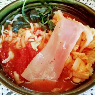 【ラーメン料理】白菜たっぷりトマト味噌ラーメン